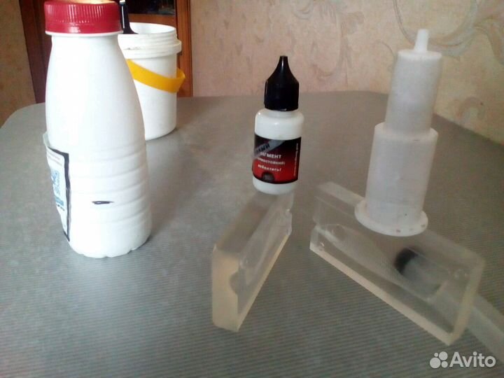 Форма для рыбок, силикон, белый пигмент, шприц