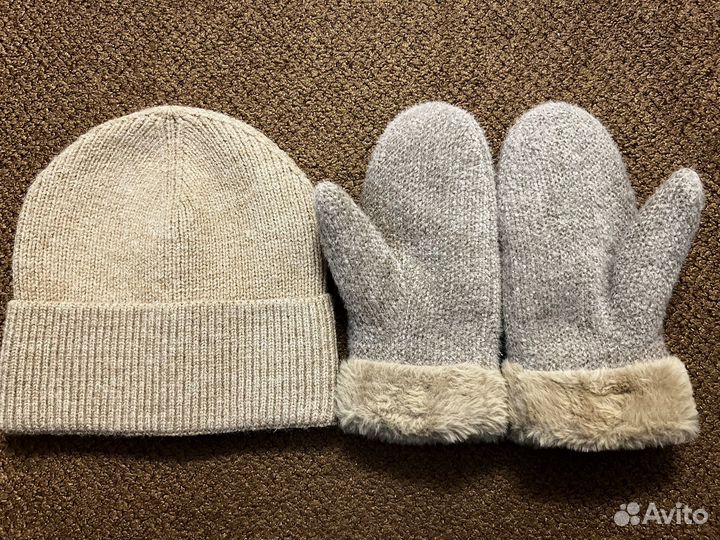 Варежки с шапкой
