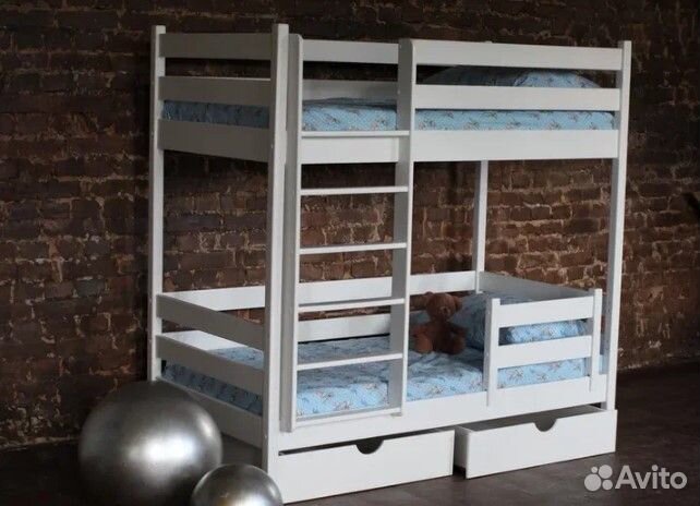 Детская двухъярусная кровать 160 80