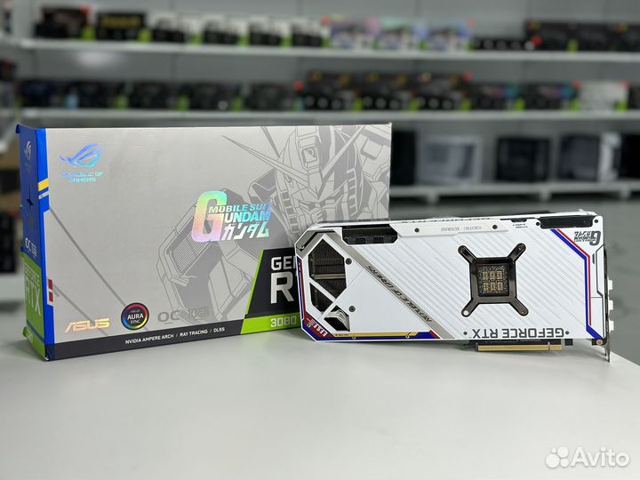 Видеокарта asus ROG strix RTX 3080 gundam Edition