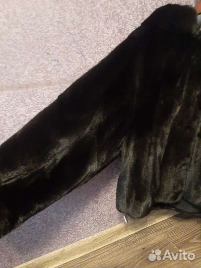 Шуба норковая с капюшоном 48 50