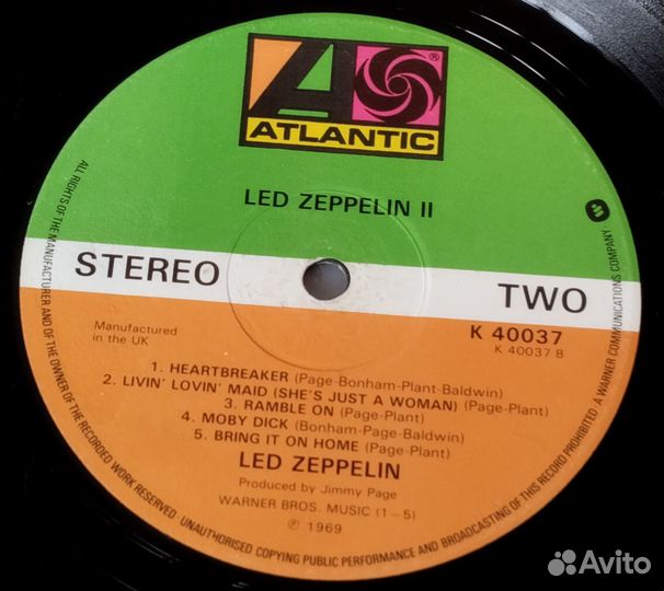 LED zeppelin-LED zeppelin II 1969 UK EX
