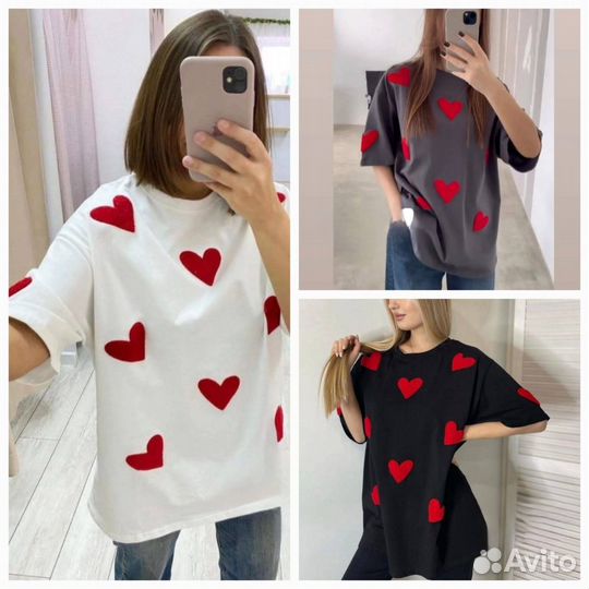 Футболки сердце