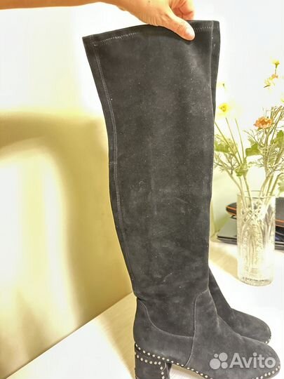 Сапожки женские нат замша