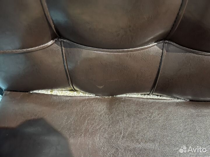 Диван коричневый экокожа 120/60/95