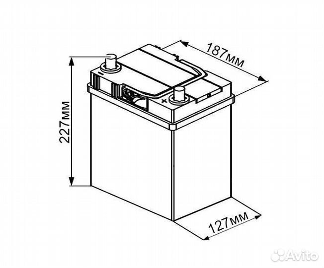 Varta A14 40Ah 330A оп аккумулятор авто