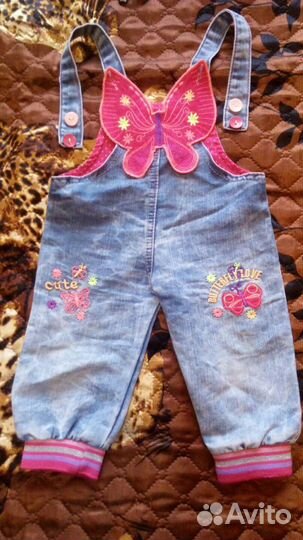 Джинсовый комбинезон для девочки