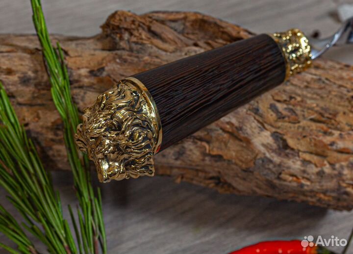 Шампур - Лев (объемная ручка)