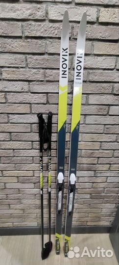 Комплект детских лыж 157 inovik с палками 115