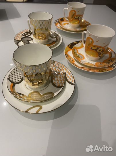 Императорский Фарфор Кофейный сервиз 3-х пр