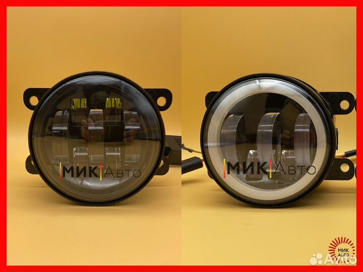 Штатные светодиодные птф фары Весту Логан Nissan