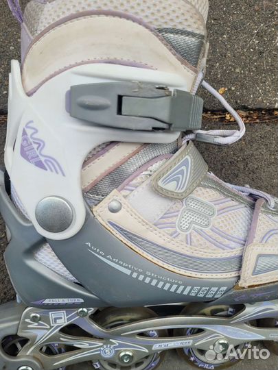 Коньки роликовые fila детские раздвижные, 35-38