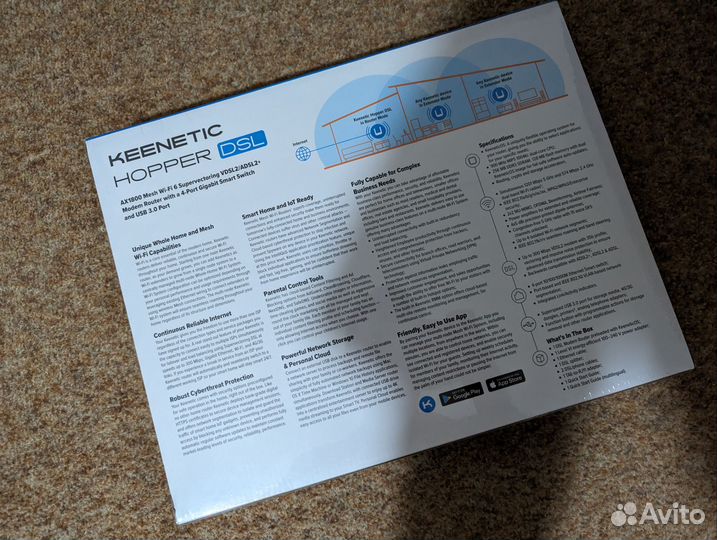 Wifi Роутер Keenetic Hopper DSL новый