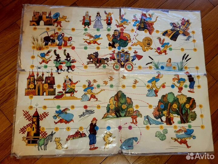 Настольные игры СССР золушка и кот в сапогах