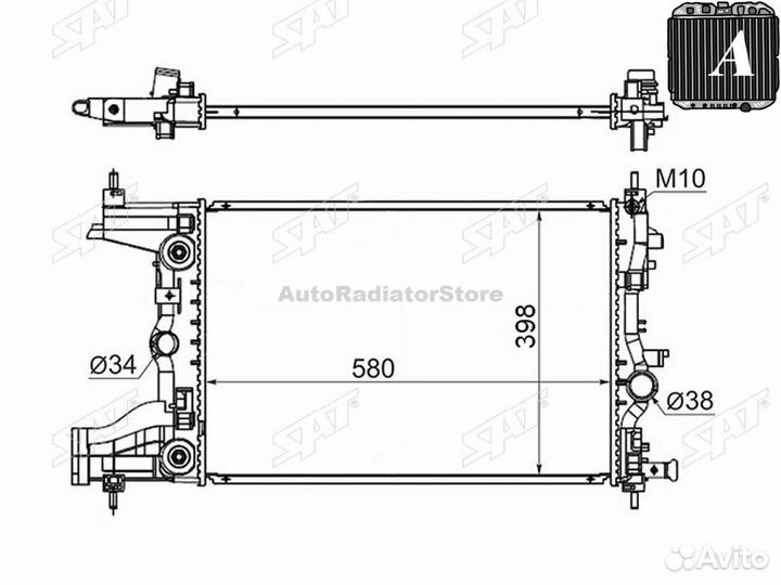 Радиатор охлаждения Шевроле Круз