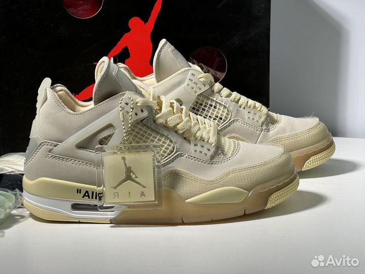 Off-White X Wmns Air Jordan 4 Retro SP Sail