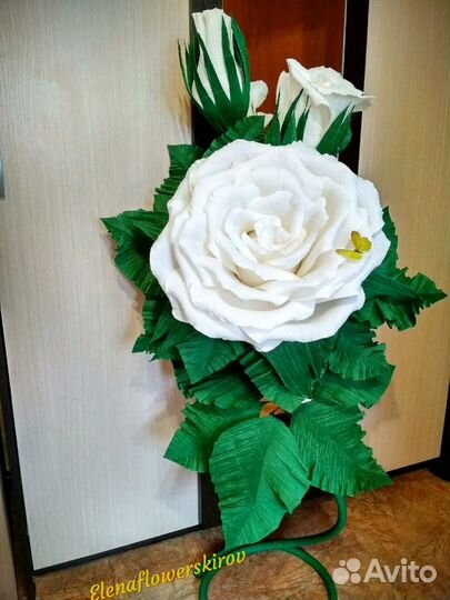 Цветы из гофрированной бумаги