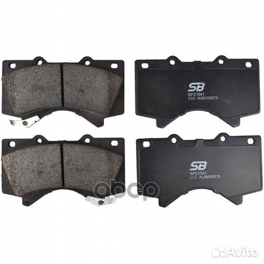 Колодки тормозные дисковые перед BP21541 SB