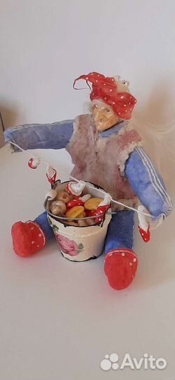 Ватные елочные игрушки