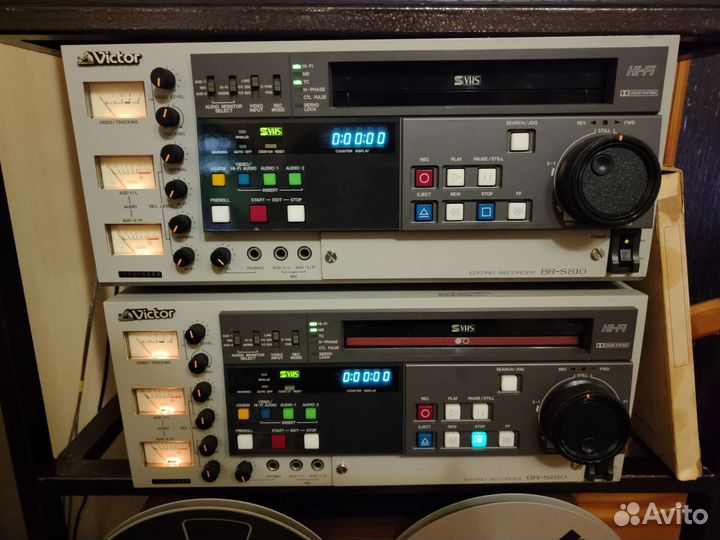 S VHS видеомагнитофон студийный Victor BR-S810