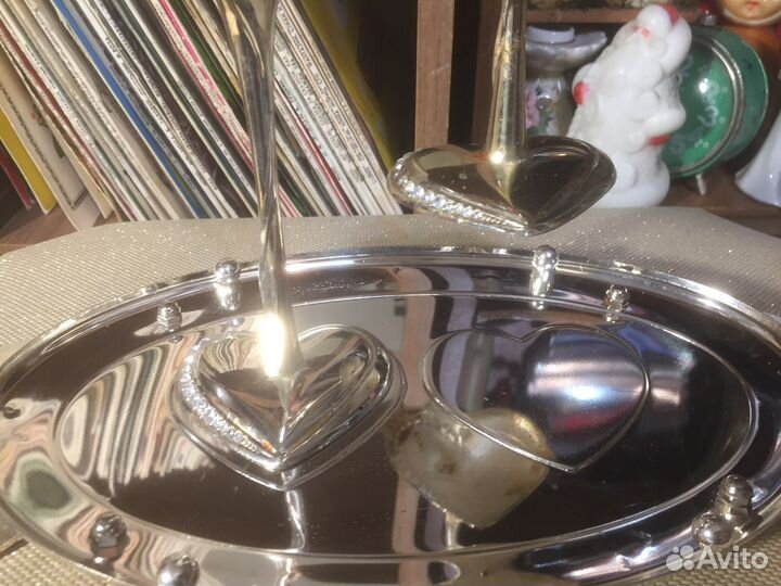 Свадебные ретро фужеры с подносом