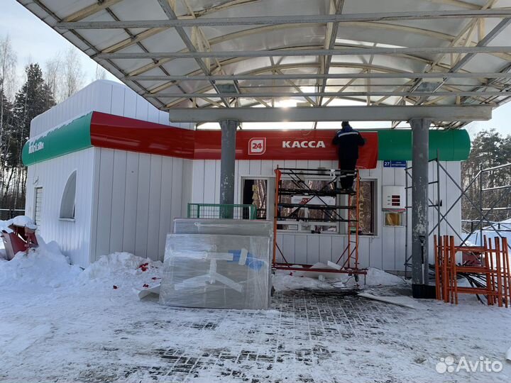 Оформление АЗС, стелл азс,Реклама на заправку