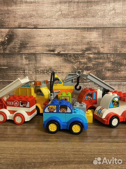 Lego Duplo Мои первые машинки 10816 +доп.наборы