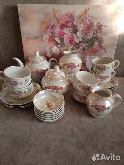 Чайно-кофейный сервиз Дулево