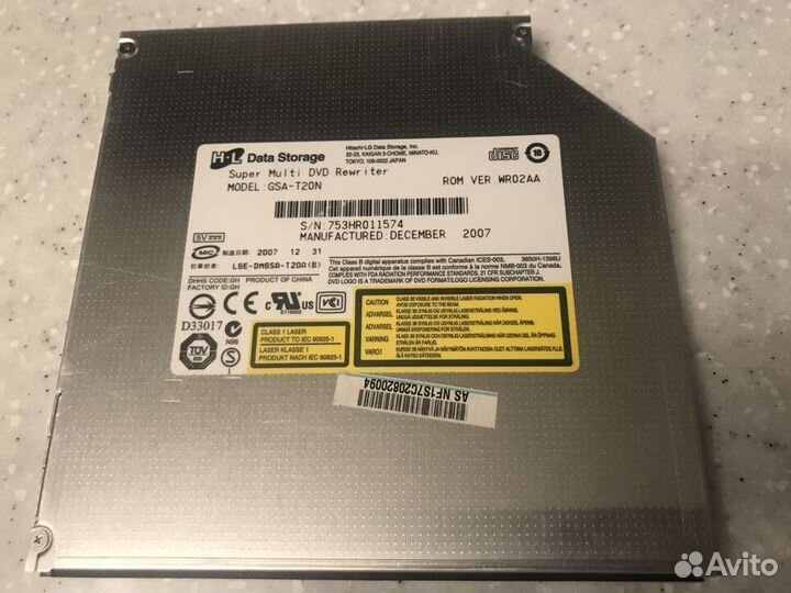 Системы охлаждения, CD/DVD ROM для ноутбука