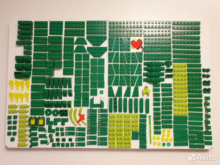 Lego technic лего детали зеленые поштучно