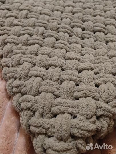 Плюшевый плед ручная работа