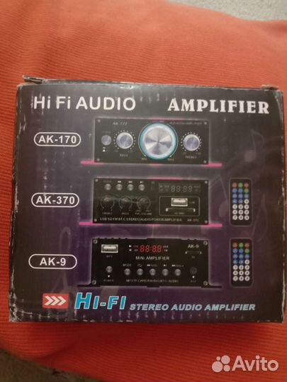 Усилитель звука новый ак 370