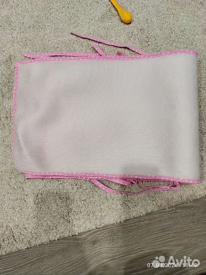 Бортики в кроватку сетка