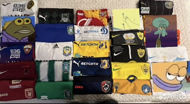 Игровые майки клубов рфпл