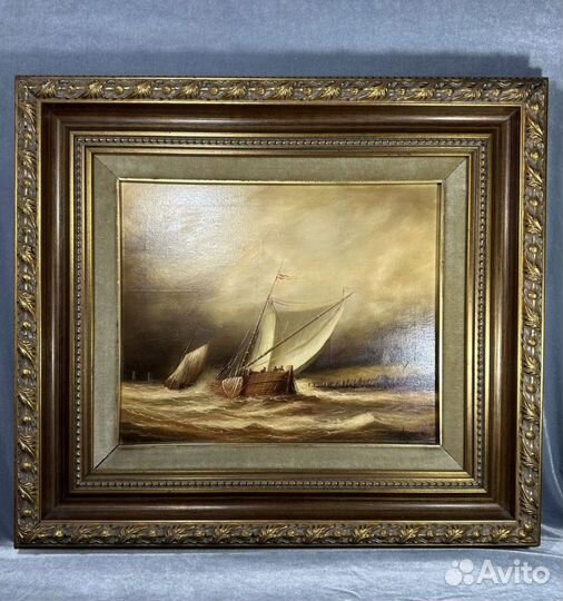 Картина 64Х72 см, Голландия, 50-е годы,масло,холст