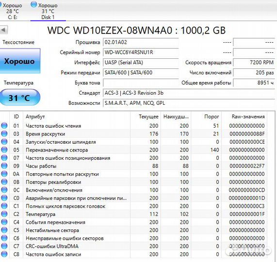 Жесткий диск Western Digital WD Blue 1 TB WD10ezex