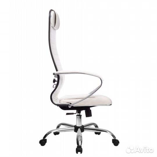 Кресло Метта 4 хром сетка белый