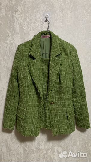 Пиджак костюм двойка с юбкой