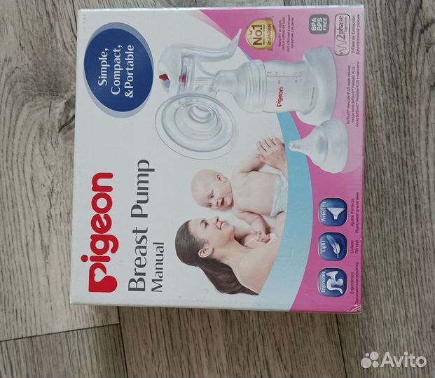 Молокоотсос ручной pigeon + бутылки