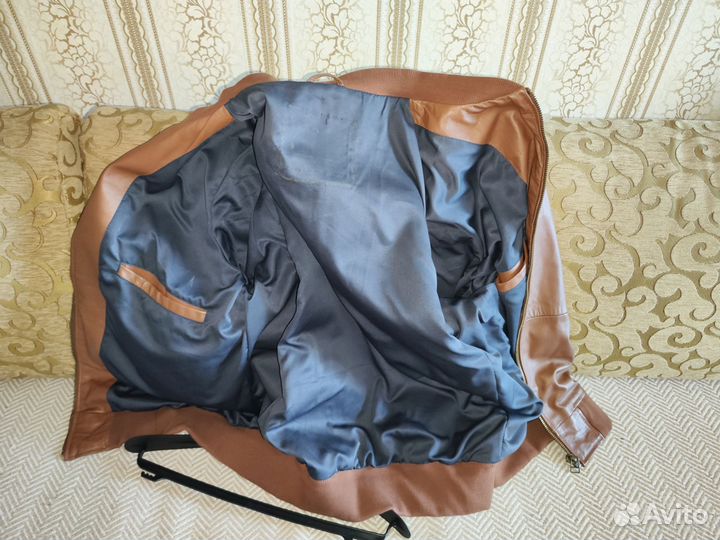 Кожаная куртка мужская