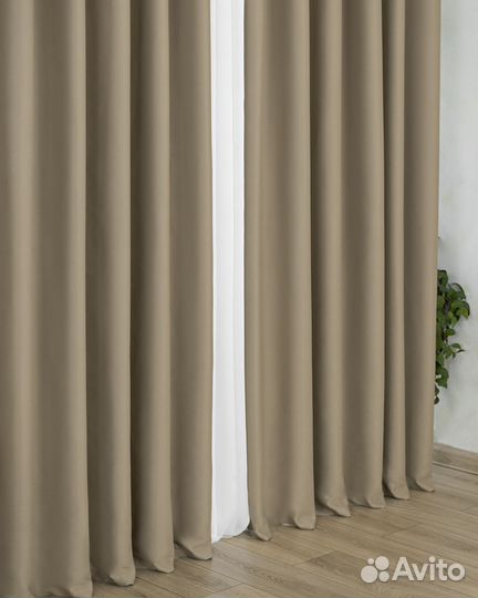 Портьеры блэкаут Марсель Корица шторы