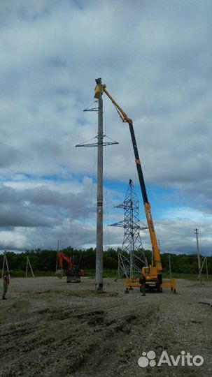 Услуги автовышки 17-25м с коленом