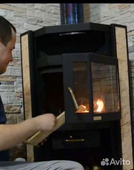 Дровянная печь-камин Нева
