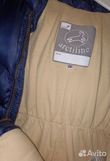 Комбинезон arctiline 74 конверт на пуху, мех енот
