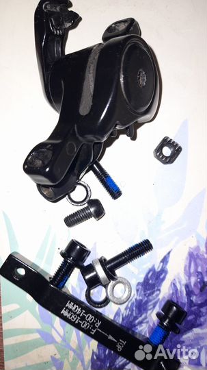 Тормозной калипер задний с колодками Китай, б/у