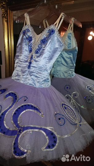 Пачка балетная. Голубая. Почти новая