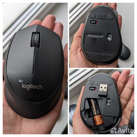 Беспроводная мышь Logitech M310, M280, M185, HP