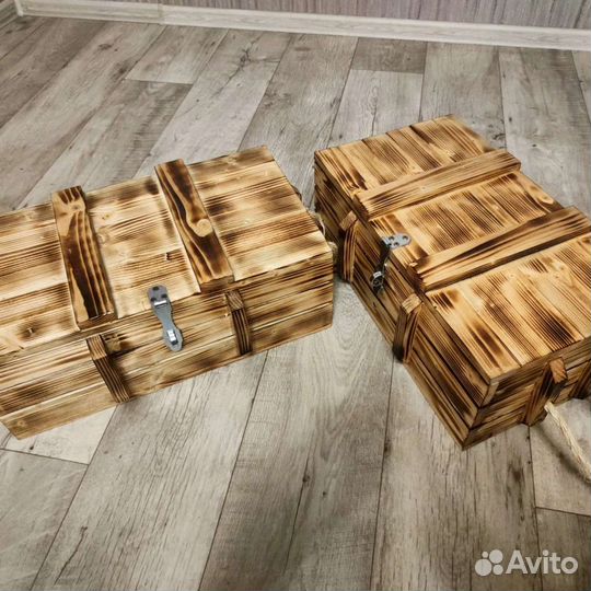 Ящик деревянный подарочный