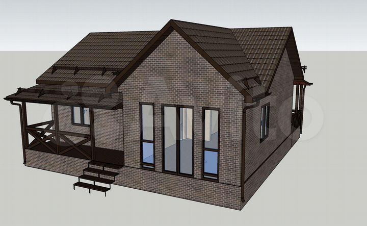 Дом 97,5 м² на участке 6 сот.