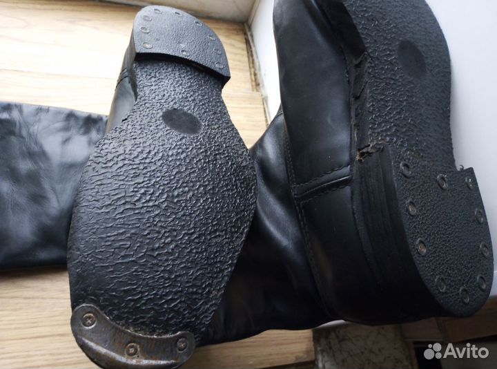 Сапоги хромовые почти новые р-р 42